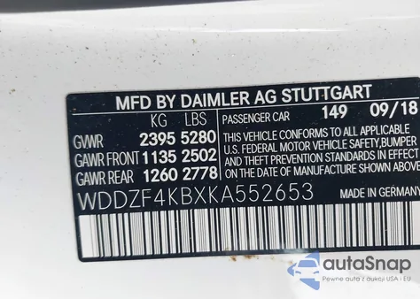 2019 Mercedes-Benz E 300 4Matic from USA, damaged, VIN WDDZF4KBXKA552653